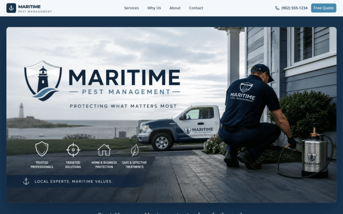 Maritime Pest Management website — pest control services